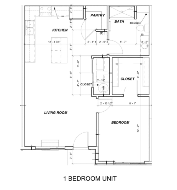 Pine Meadows 13 1 Bedroom Plan