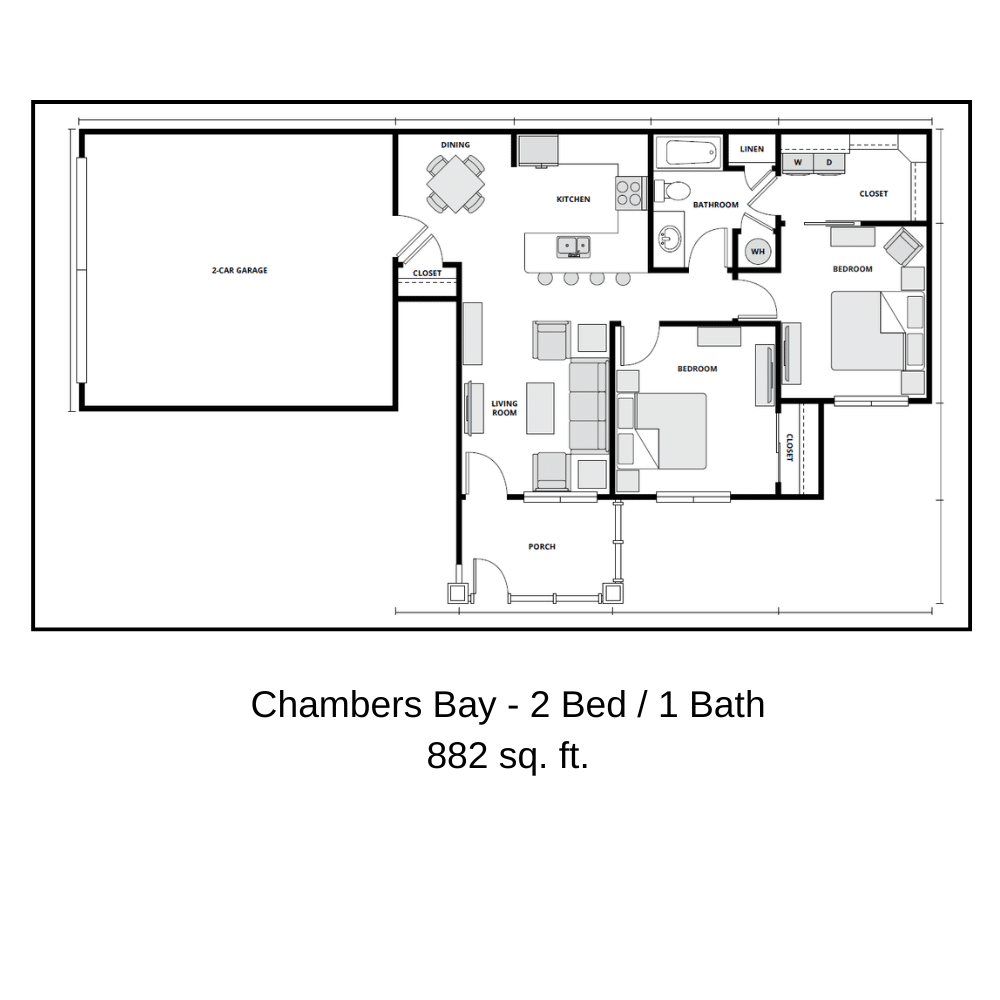 Latitude 45 16 2Bd 1Ba 882Sf